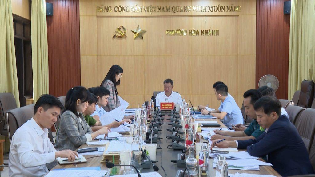 Phường Hòa Khánh tổ chức phiên họp lần thứ II ban chỉ đạo bầu cử đại biểu Quốc hội khóa xvi và đại biểu HĐND các cấp nhiệm kỳ 2026 – 2031